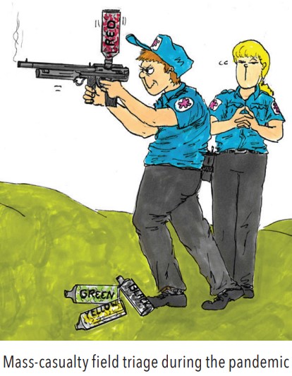 Steve Berry COVID-19 EMS cartoon