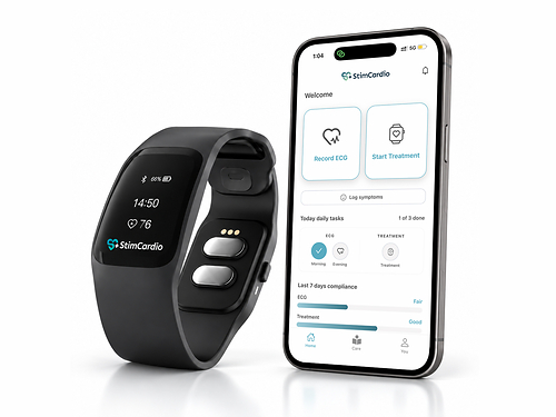 StimCardio’s NeuroPulse pilot study found 90.0% freedom from atrial arrhythmias at six months with non-invasive median nerve stimulation following AF ablation, compared with 80.8% with sham.