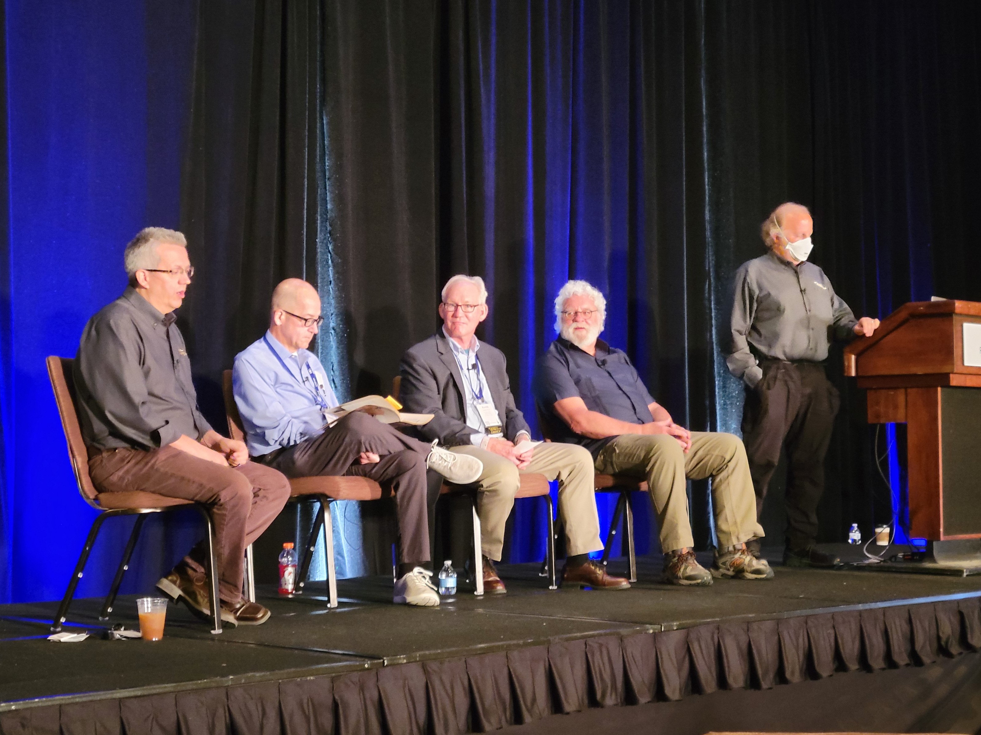 From left: Todd Stout, Jonathan Washko, Keith Griffiths, Joe Ryan, and Mike Taigman recall the legacy of Jack Stout. (Photos: John Erich) 