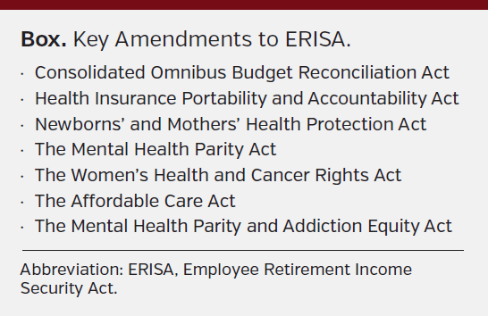 Box. Key Amendments to ERISA.