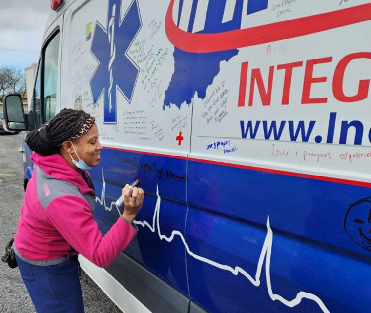 The company’s first international aid effort includes 10 EMS stretchers, two EMS stair chairs, and three spine boards shipped to the front line in the Ukraine War. 