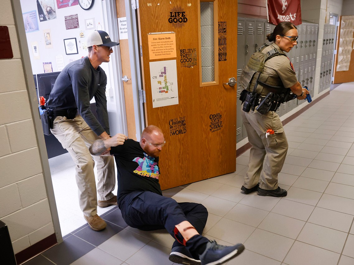 Photo of active shooter police response training