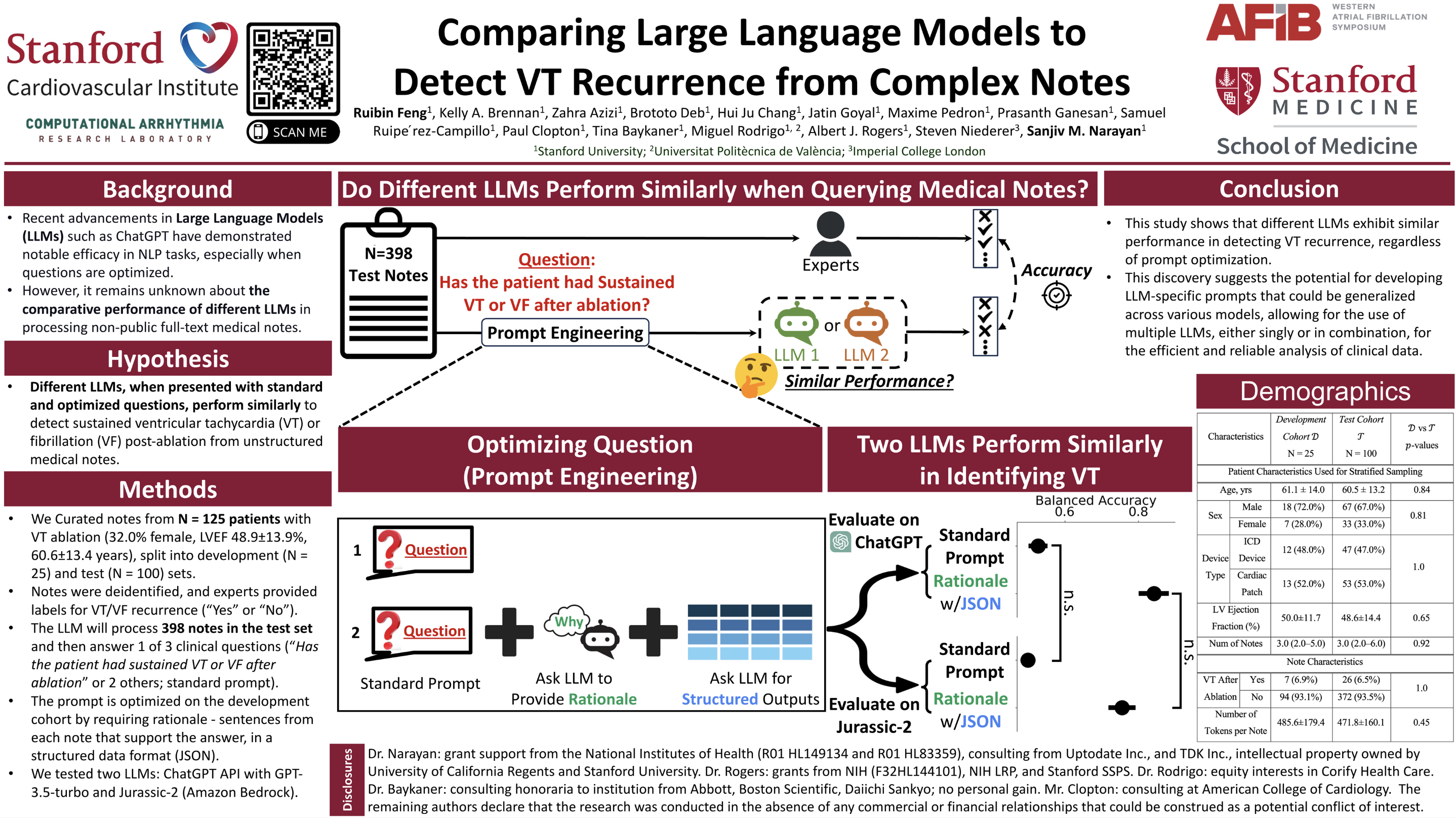 Comparing Large Language Models to Detect VT Recurrence from Complex Notes