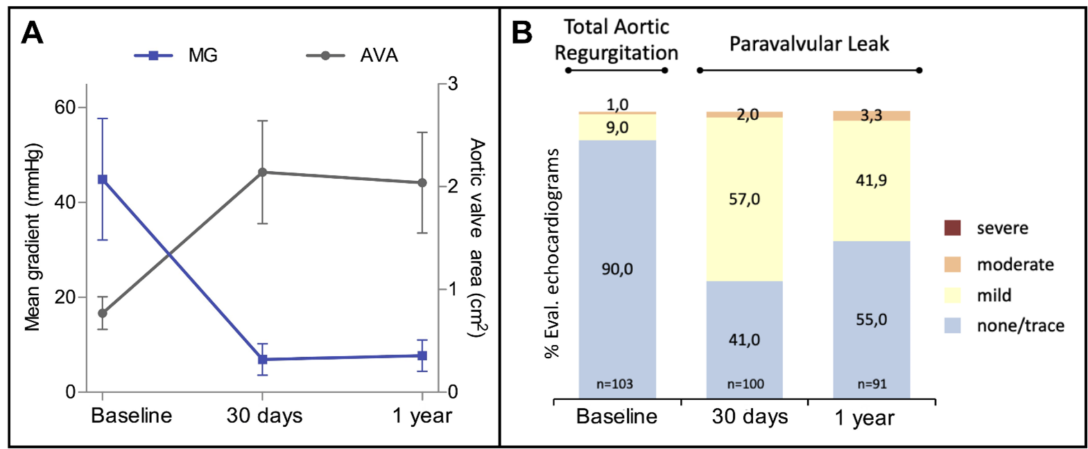 Figure 1. Echocardiographic outcomes