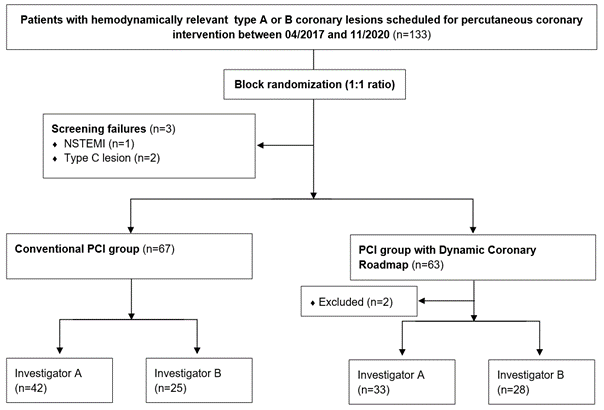 Figure 2. Patient selection process and distribution to investigators.
