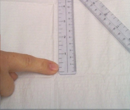 In many cases, the width of the index finger approximates one&nbsp;cm or ½ inch and can be used to verify the proper toe allowance space inside a shoe.