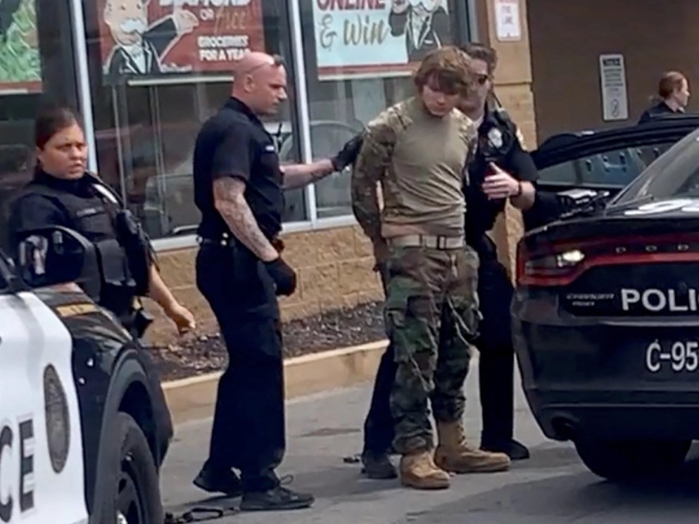Accused Buffalo shooter Payton Gendron is taken into custody. 