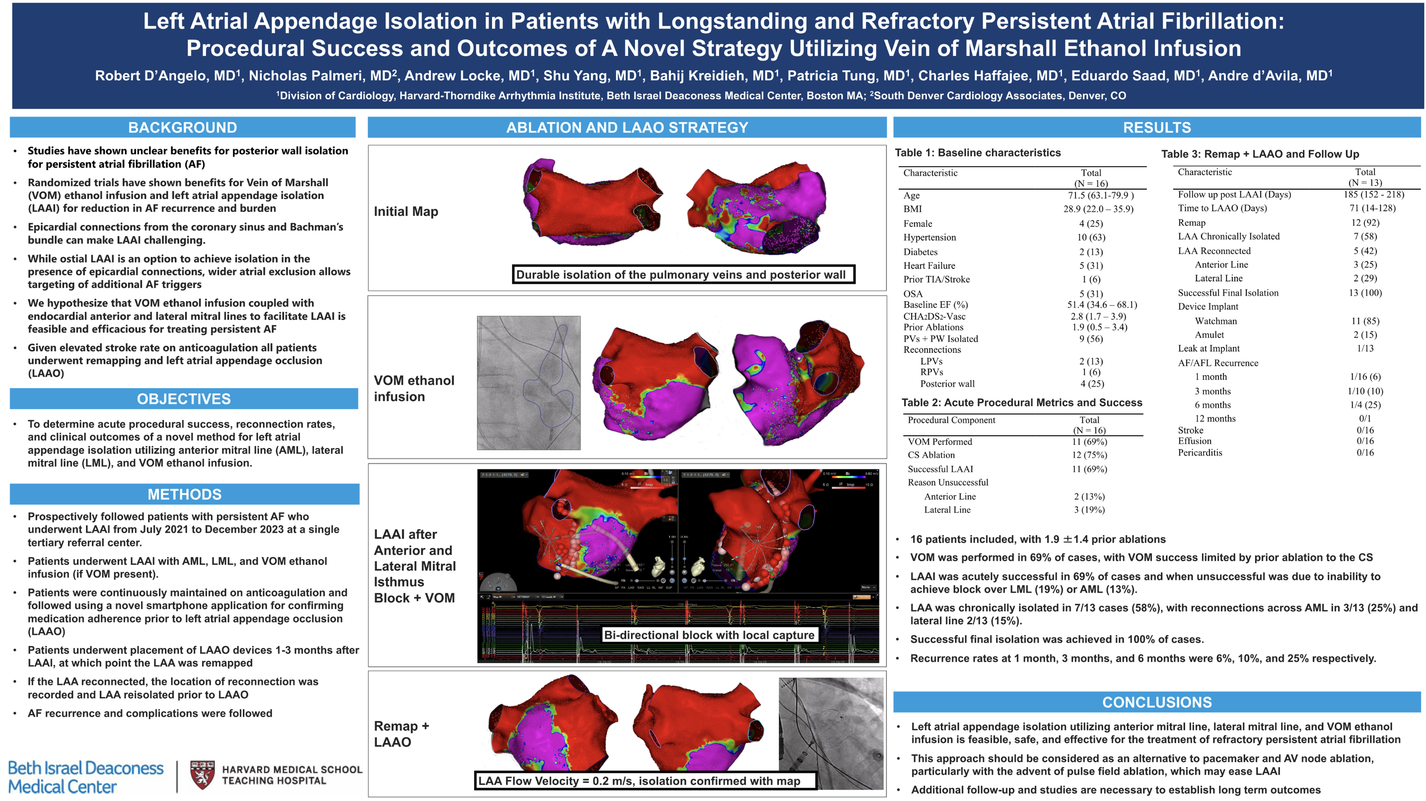 Left Atrial Appendage Isolation in Patients With Longstanding and Refractory Persistent Atrial Fibrillation: Procedural Success and Outcomes of a Novel Strategy Utilizing Vein of Marshall Ethanol Infusion