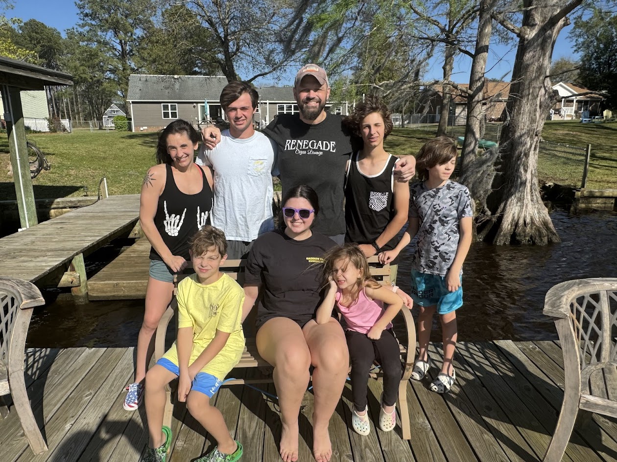 with family