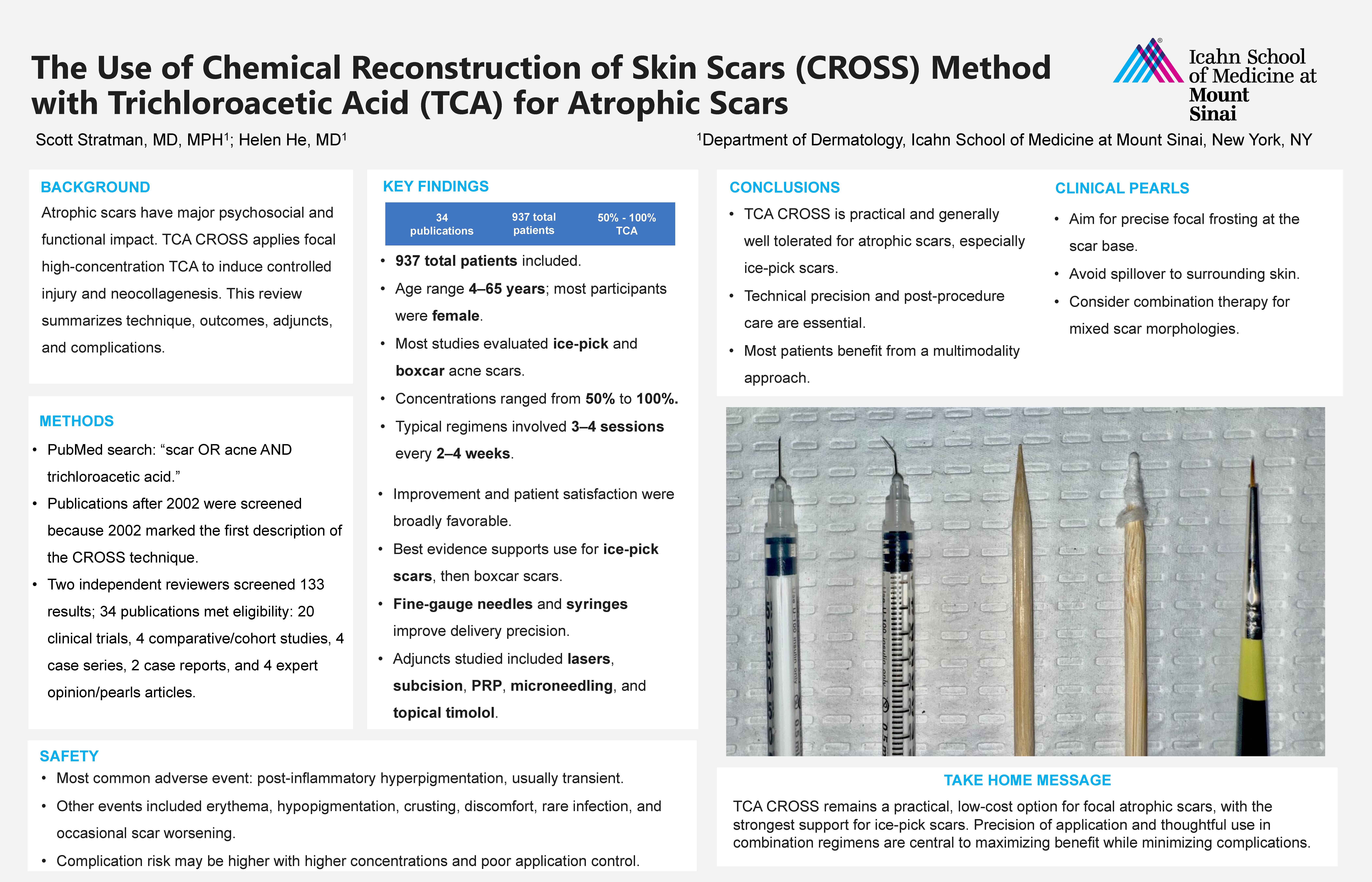 The Use of Chemical Reconstruction of Skin Scars (CROSS) Method with Trichloroacetic Acid (TCA) for Atrophic Scars