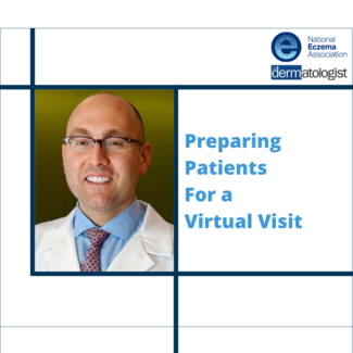 National Eczema Association Theme 9 Video 1 card featuring Dr Peter Lio