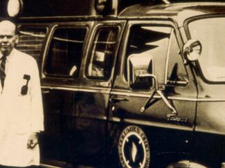 James Warren and his Heartmobile (Photo: Ohio State University Medical Center) 