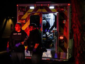 When willing police partners assume certain small but time-critical portions of the emergency medical mission, the impacts on morbidity and mortality can be very positive. (Photo: Derek O. Hanley/DOHP) 