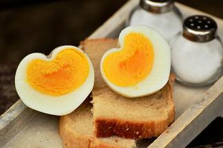 heart-shaped egg