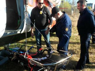 Vita technology enables the injured to be rapidly extracted to hospitals or other safe zones. (Photo: Vita Inclinata) 