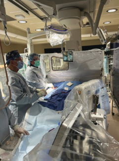 Lead-free angiography