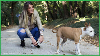 Woman with dog