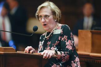 State Rep. Sharon Cooper, R- Marietta, is the sponsor of House Bill 1035, which would use vending machines to distribute opioid-reversal drugs to combat overdoses. She characterizes it as a lifesaving measure. (Natrice Miller/The Atlanta Journal-Constitution/TNS)
