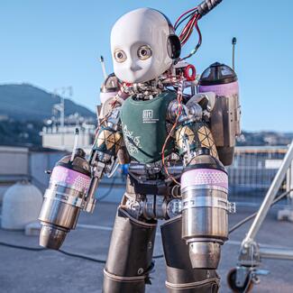 Flying Rescue Robots Under Development in Italy (Photo credit: https://ami.iit.it/aerial-humanoid-robotics)