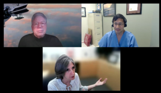 Dr. Morton Kern, Dr. Jacqueline Tamis-Holland, and Dr. Arnold Seto