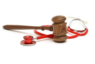 gavel and stethoscope