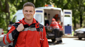 Young paramedic ready to start his career