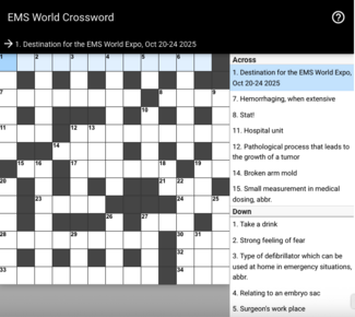 EMS Crossword Puzzle