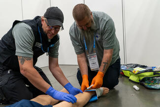 training scenario at EMS World Expo