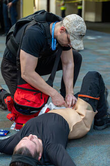Treating a patient during a simulation
