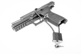 pistol with slide lock