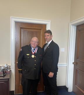 Felter with Rep Frank Mrvan