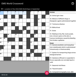 Crossword Puzzle #90: Drug Delivery