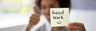 Good work thumbs up