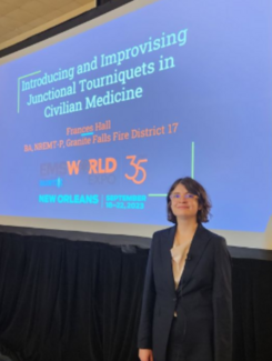 The author making a presentation at EMS World Expo.