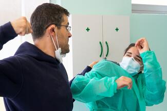 patient attacking health care worker