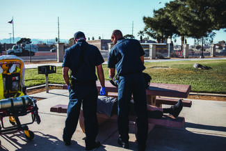 Treating an overdose Photo: Melissa Ruiz/Bexar Collaborative 