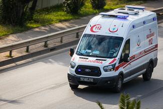 Turkish Ambulance on interstate. Image By Виталий Сова