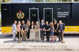 UCF RESTORES leadership - joined by State Sen. Tom Wright, State Rep. David Smith, and representatives from Lockheed Martin - officially unveiled the UCF RESTORES Resiliency Command Center on May 14, 2025.