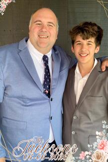 Collin Godfrey with father