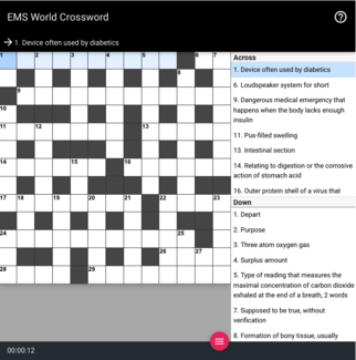 Crossword Puzzle #94: Hard to Digest