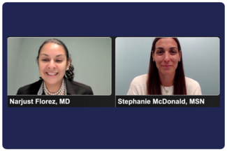 Narjust Florez, MD, and Stephanie McDonald, MSN, FNP-BC, AOCNP