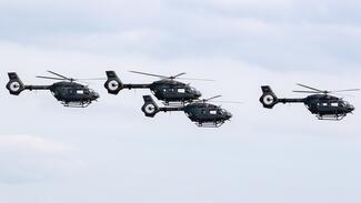 Fleet of Airbus Helicopters
