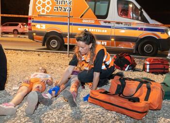 "The more joint exercises like this we do," says United Hatzalah President Eli Beer, "the better the cross-organizational cooperation will be during a real-life incident." 