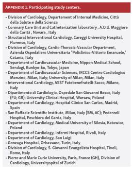 Participating study centers