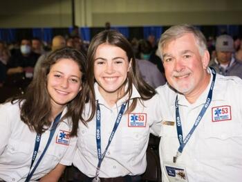 Agency ride-alongs, interactive  simulations, a bustling exhibit hall, and scientific poster presentations were just some of the highlights during the event. 