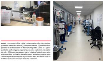 Figure 2. Conversion of the cardiac catheterization laboratory