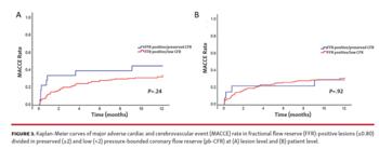 Kaplan-Meier curves of major adverse cardiac and cerebrovascular event